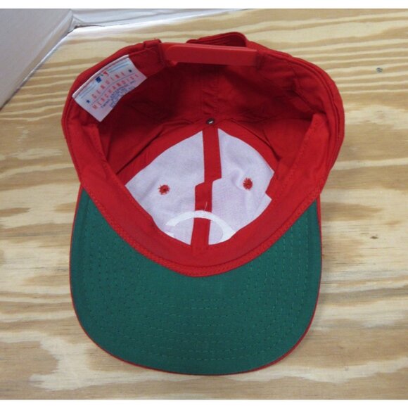 VINTAGE Cincinnati Reds Hat Cap Snapback Red Baseball MLB Twins Enterprise - Picture 8 of 10